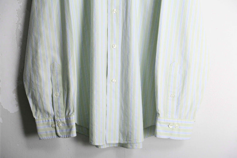 “BROOKS BROTHERS” pail tone stripe shirt