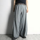 "Re:make" double docking slacks wide pants