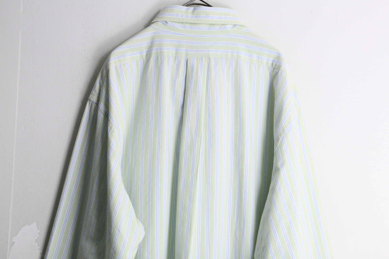 “BROOKS BROTHERS” pail tone stripe shirt