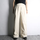 ivory gurkha design wide pants