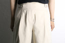 ivory gurkha design wide pants