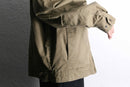 “St.JOHN’S BAY” leather collar cotton zip jacket