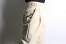 ivory gurkha design wide pants