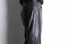 black color real leather stitch design pants