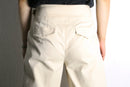 ivory gurkha design wide pants