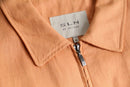 light orange linen zip-up jacket