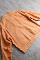 light orange linen zip-up jacket