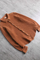 waffle fabric orange shirt