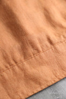 light orange linen zip-up jacket
