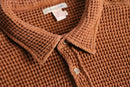 waffle fabric orange shirt