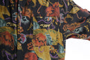 botanical pattern loose L/S shirt