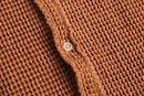 waffle fabric orange shirt