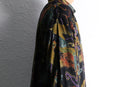 botanical pattern loose L/S shirt