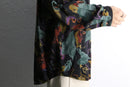 botanical pattern loose L/S shirt