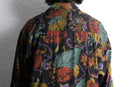 botanical pattern loose L/S shirt