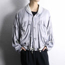 metallic silver shoal short blouson