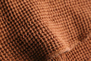 waffle fabric orange shirt