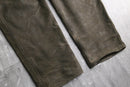 brown color leather cargo pants