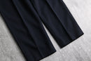 “Polo by Ralph Lauren” wool twill wide tapered trouser
