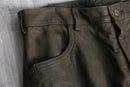 brown color leather cargo pants