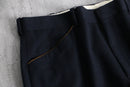 “Polo by Ralph Lauren” wool twill wide tapered trouser