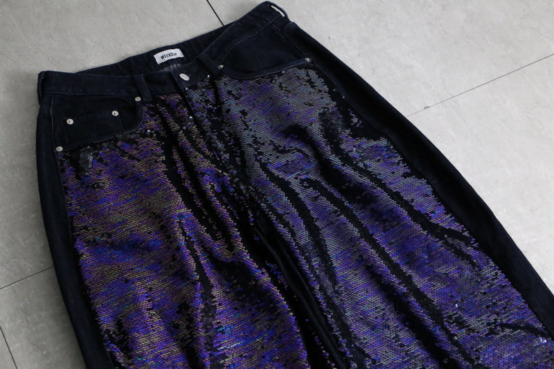 flipsequins buggy wide leg jeans