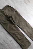 brown color leather cargo pants