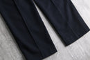 “Polo by Ralph Lauren” wool twill wide tapered trouser