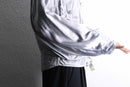 metallic silver shoal short blouson