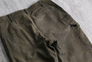 brown color leather cargo pants