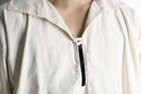 linen smock skipper pullover shirt