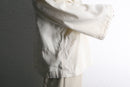 linen smock skipper pullover shirt