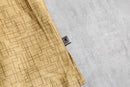 1990’s “STACY ADAMS” mustard geometric pattern linen s/s shirt