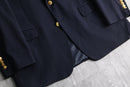 “Lauren Ralph Lauren” navy wool blazer