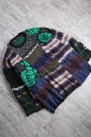 "Re:make" random docking wide sleeve knit