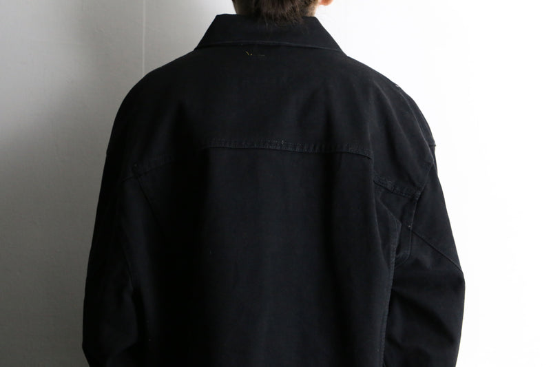 black loose tracker jacket