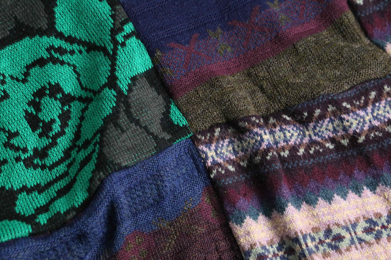 "Re:make" random docking wide sleeve knit