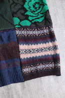 "Re:make" random docking wide sleeve knit