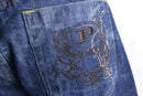 1990's "Phat Farm" back embroidery wide denim