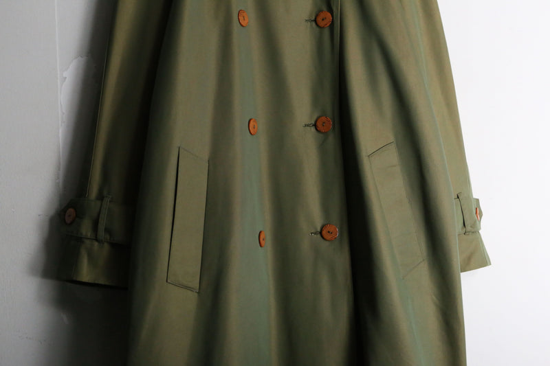 1980-90s iridescent textile trench coat