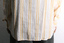 pastel stripe linen blend button down shirt