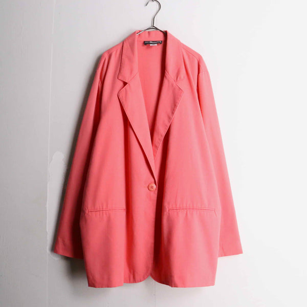 "SAG HARBOR" coral pink easy tailored jacket
