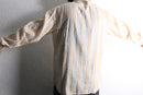 pastel stripe linen blend button down shirt