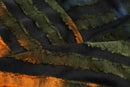 orange gradation random stripe high neck pull