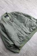 light green zip blouson（type ma-1）