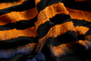 orange gradation random stripe high neck pull