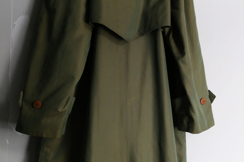 1980-90s iridescent textile trench coat