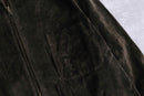 deep brown suede leather middle jacket