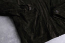 deep brown suede leather middle jacket