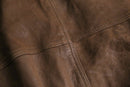 brown nubuck leather bomber jacket